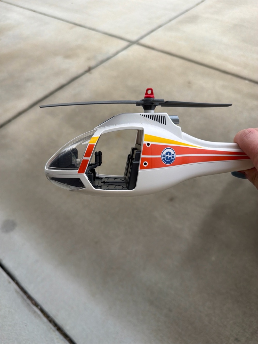 Playmobil City Action 5542 Fire Fighting Helicopter Vehicle Incomplete Parts